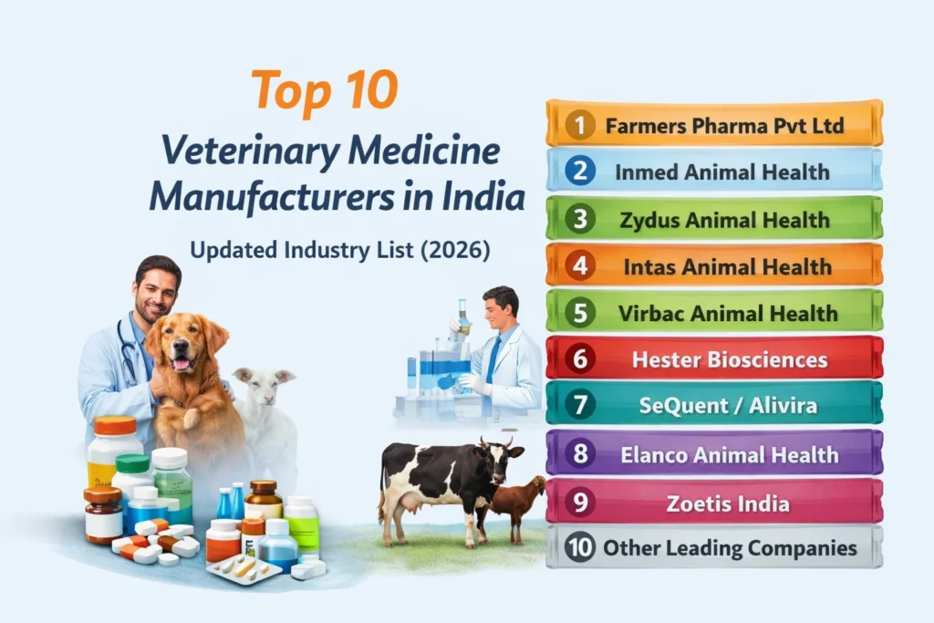 Top 10 Veterinary Medicine Manufacturers in India: Updated Industry List (2026)