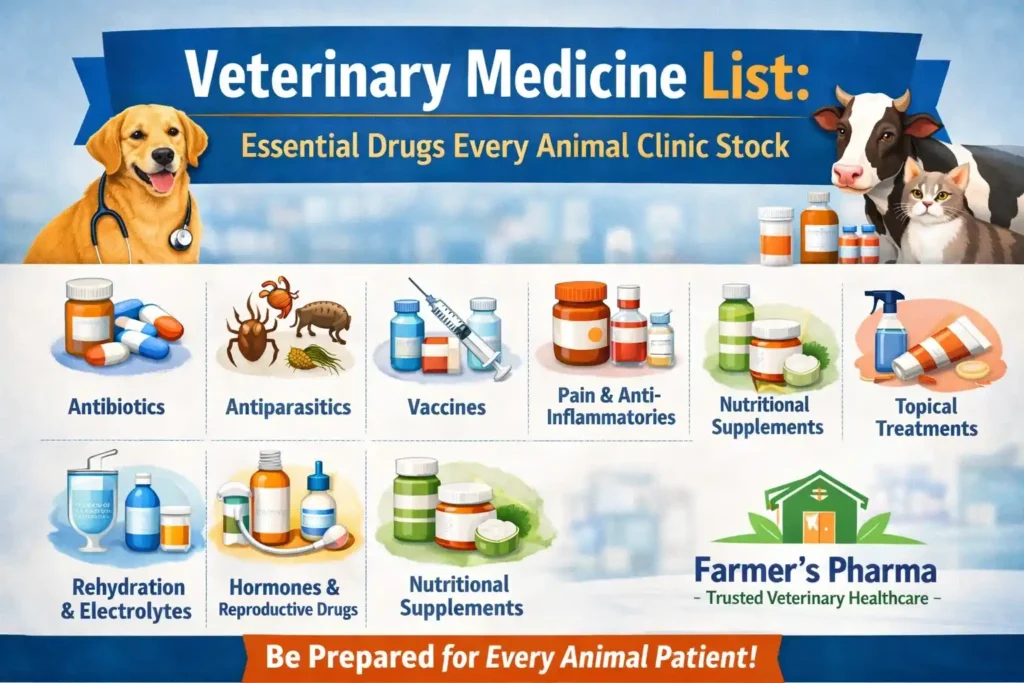 Veterinary Medicine List: Essential Drugs Every Animal Clinic Should Stock